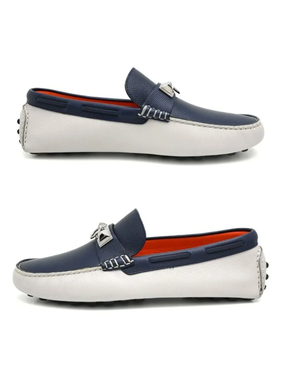 Hermes Loafers Navy